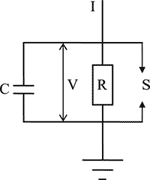 Рис. 1. Модель диэлектрика со статическим зарядом